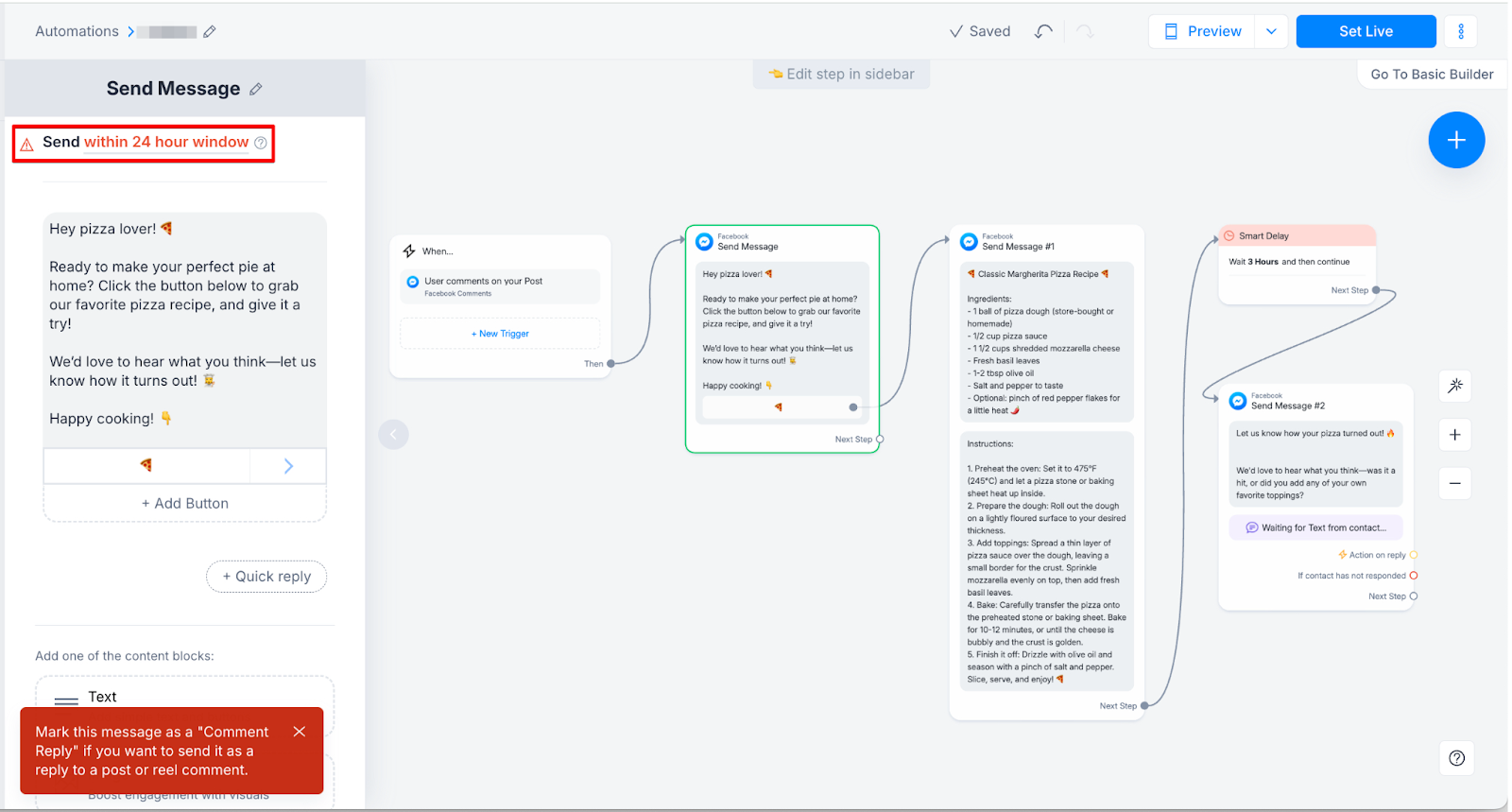 Mark This Message As a Comment Reply Manychat: Boost Engagement Now