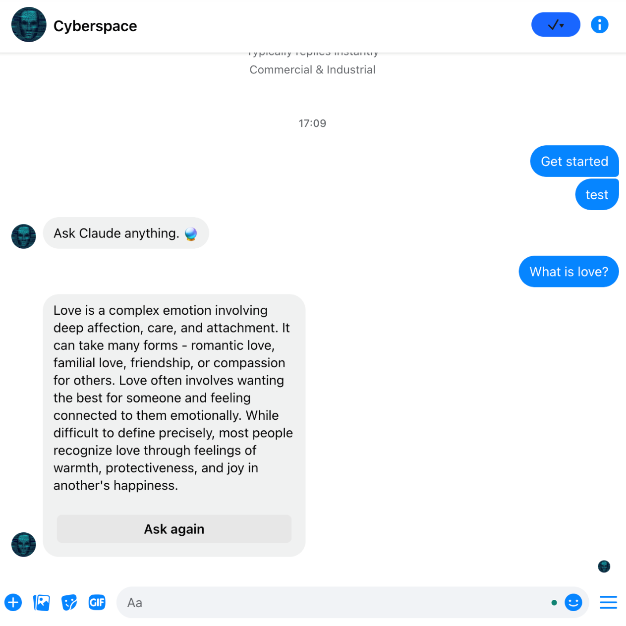 A screenshot of a chat

AI-generated content may be incorrect.